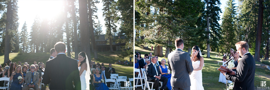 lake Tahoe beach wedding